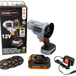Smerigliatrice Angolare con Batteria Kombo Smart 12V 2.0Ah