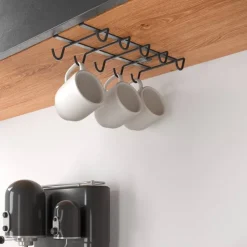 Sottoripiano porta tazze Nero My Mug 10 posti Linea Lava