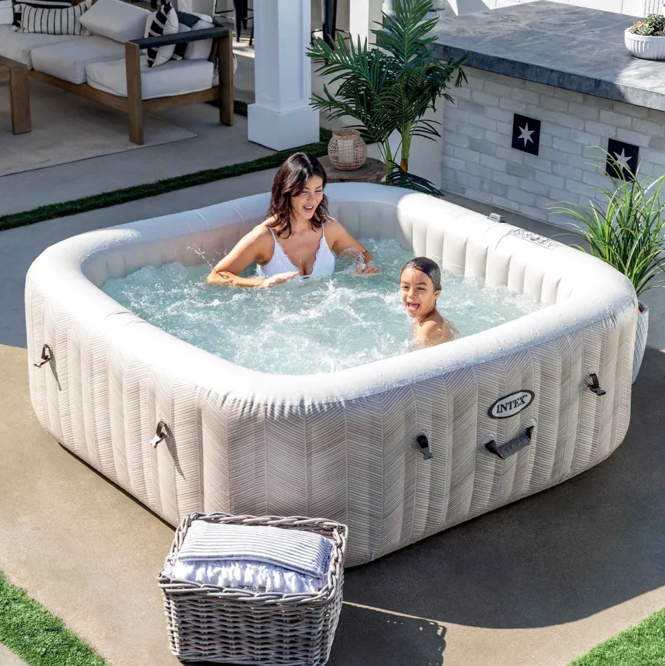 Spa Idromassaggio PureSpa™ Bubble Chevron Deluxe™ 6 Posti Effetto Rigato