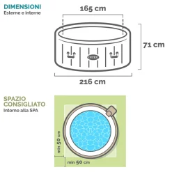 Spa Idromassaggio PureSpa™ Greywood Deluxe™ 6 Posti Grigio Effetto Legno