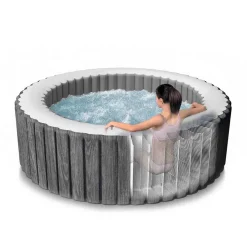 Spa Idromassaggio PureSpa™ Greywood Deluxe™ 6 Posti Grigio Effetto Legno