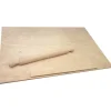 Spianatoia in Legno di Abete con Mattarello 85x50 cm