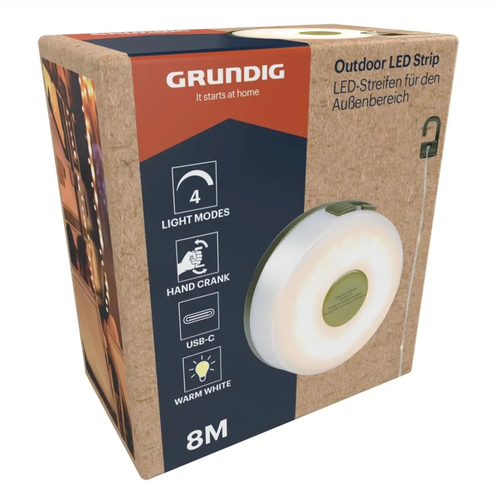 Striscia LED Outdoor 8 Metri Ricaricabile USB-C