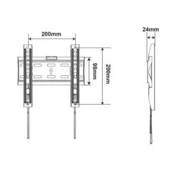 Supporto TV a Muro Quadro 1 v2