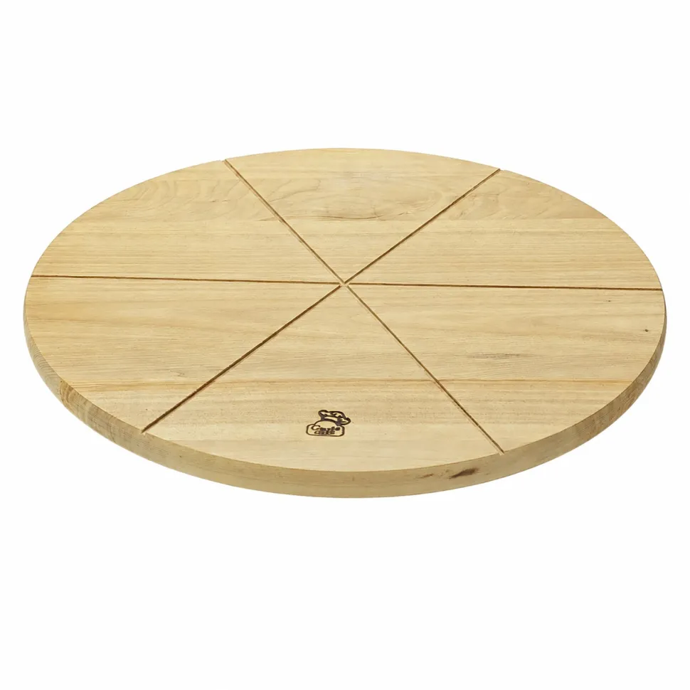 Tagliere girevole in legno diametro 35 cm