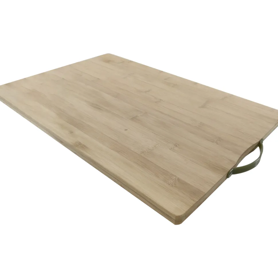 Tagliere Rettangolare in bamboo con manico in Pvc
