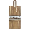 Tagliere Rettangolare in Legno di Acacia con Manico Linea Acacia 38x15 cm