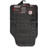 Tappetini Auto Universali in Pvc e alluminio Nero set 4 pezzi
