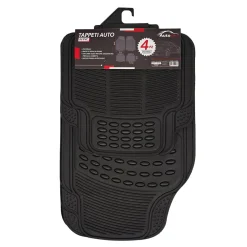Tappetini Auto Universali in Pvc Nero set 4 pezzi