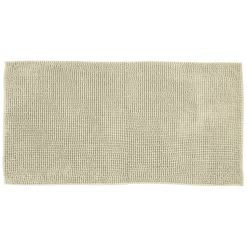 Tappeto Bagno in Ciniglia Beige 120x60 cm