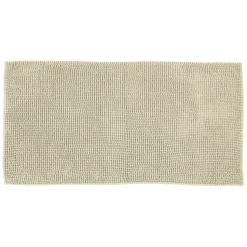 Tappeto Bagno in Ciniglia Beige 120x60 cm