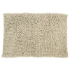 Tappeto Bagno in Ciniglia Beige 80x50 cm