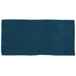 Tappeto Bagno in Ciniglia Petrolio 120x60 cm