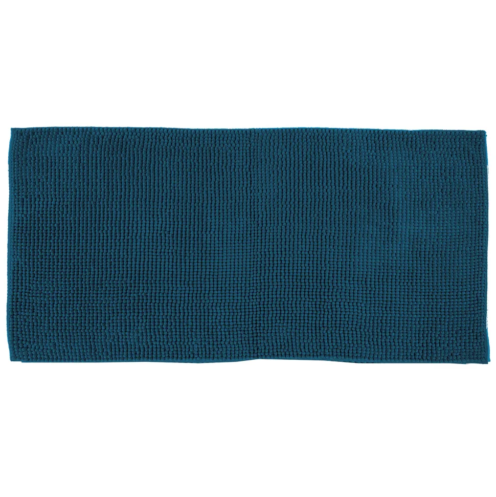 Tappeto Bagno in Ciniglia Petrolio 120x60 cm