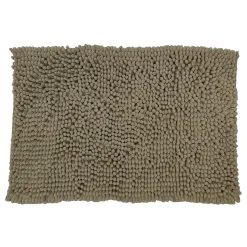 Tappeto Bagno in Ciniglia Tortora 80x50 cm