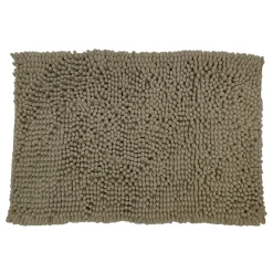 Tappeto Bagno in Ciniglia Tortora 80x50 cm