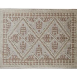 Tappeto Rettangolare Sassari in cotone e poliestere Tortora 70x120 cm