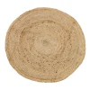 Tappeto rotondo in juta naturale diametro 90 cm