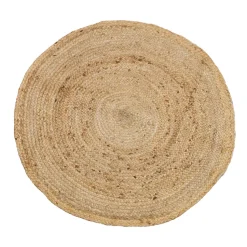 Tappeto rotondo in juta naturale diametro 90 cm