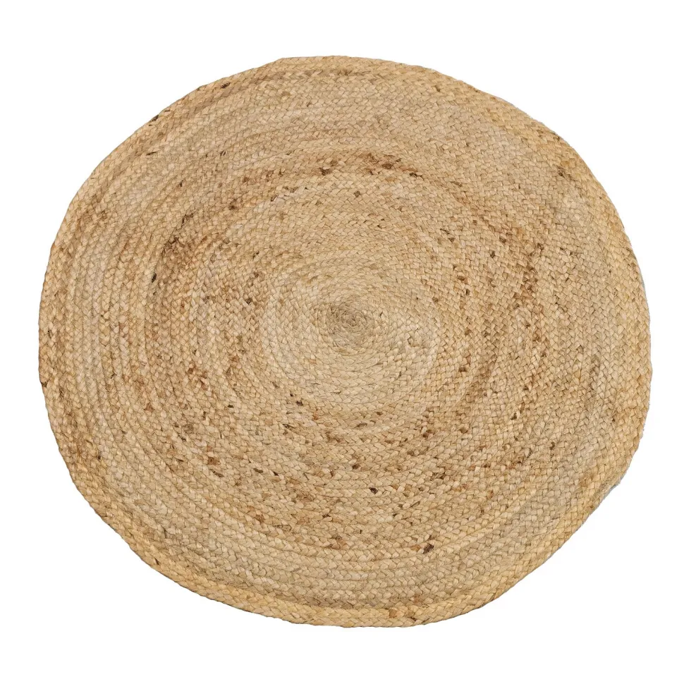 Tappeto rotondo in juta naturale diametro 90 cm