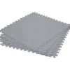 Tappeto Sotto Piscina Componibile Grigio 78x78 cm
