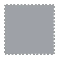 Tappeto Sotto Piscina Componibile Grigio 78x78 cm