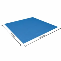 Tappeto sotto piscina Quadrato da 396x396 cm