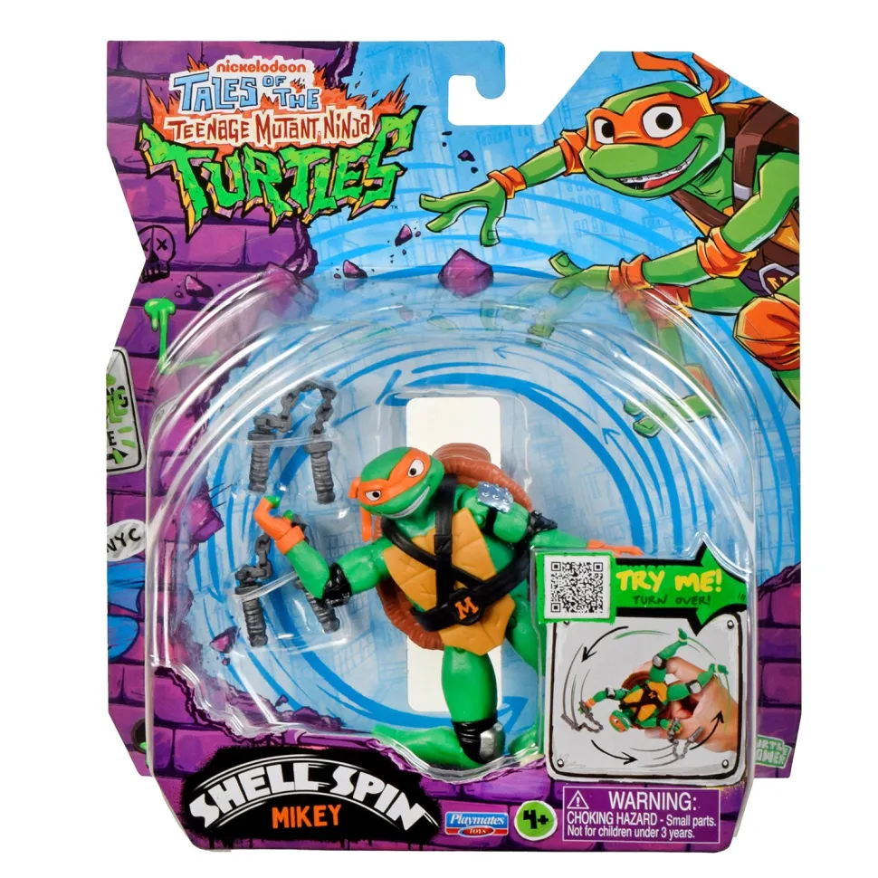 Tartarughe Ninja Shell Spin Action Figure 12 cm Assortita