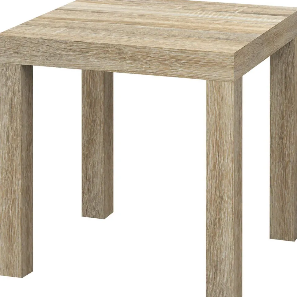 Tavolino quadrato in legno naturale