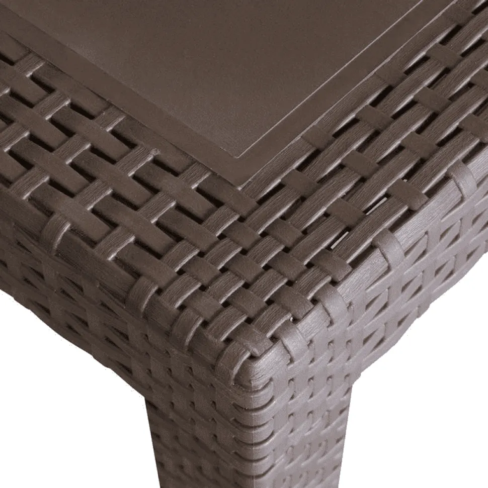 Tavolo da giardino allungabile Queen Linea Rattan Moka