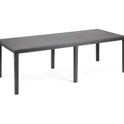 Tavolo da giardino allungabile rattan antracite Queen