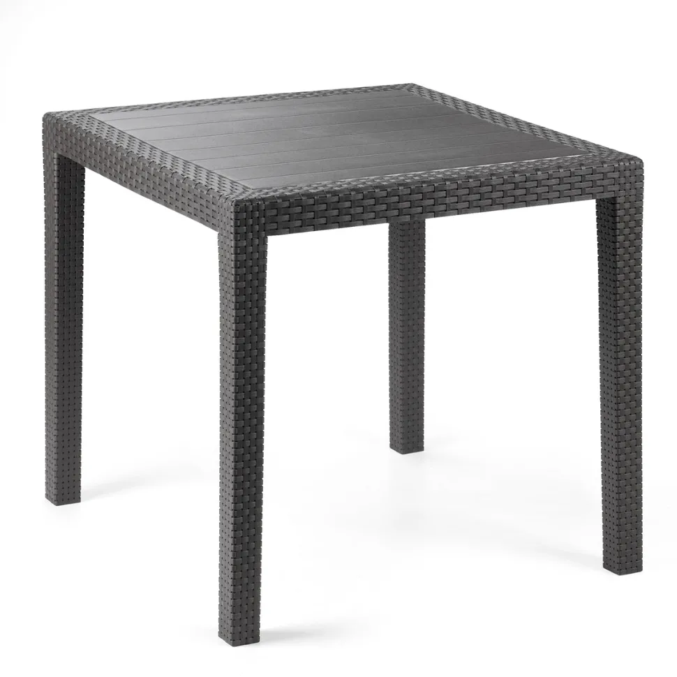 Tavolo da giardino King Antracite Linea Rattan