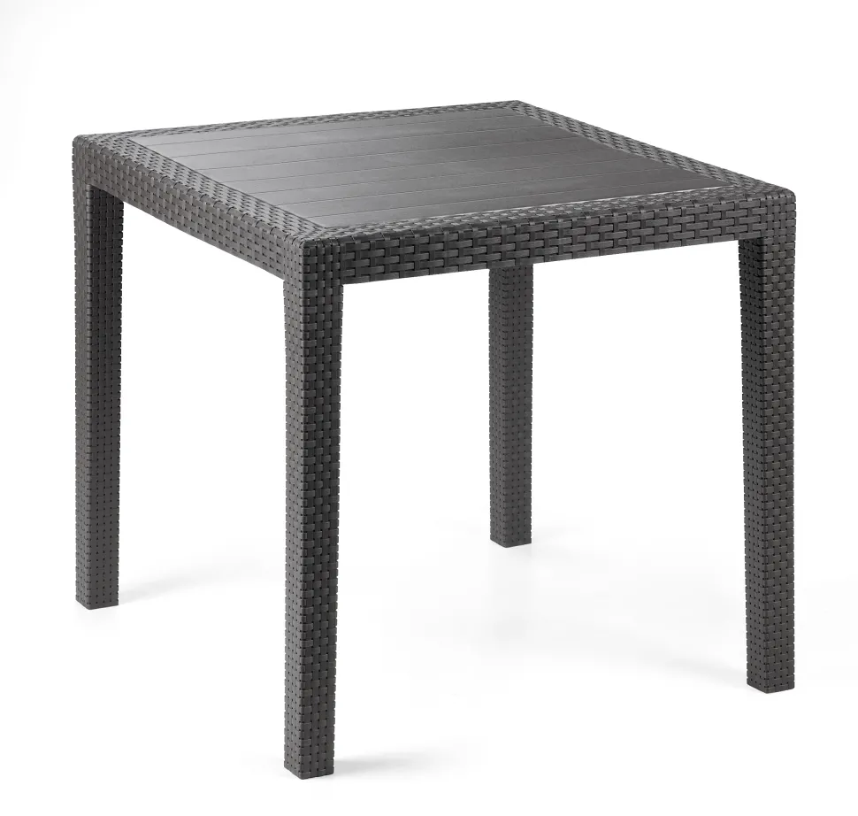 Tavolo da giardino King Antracite Linea Rattan