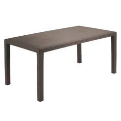 Tavolo da giardino Rettangolare Joker Moka Linea Rattan