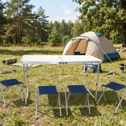 Tavolo da Picnic richiudibile con 4 sgabelli