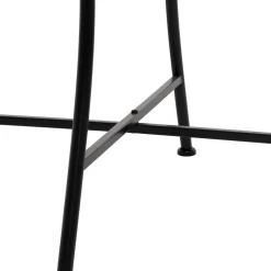 Tavolo Quadrato in metallo nero con top maioliche Blu