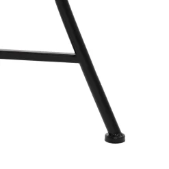 Tavolo Rettangolare in metallo nero con top maioliche Blu