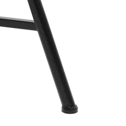 Tavolo Tondo in metallo nero con top maioliche Blu