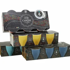 Tazze da caffè colorate in stoneware Caribe