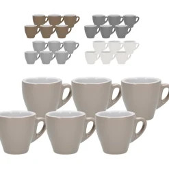 Tazze da caffè Effetto opaco in stoneware Linea Caribe