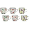 Tazzine da caffè in Porcellana Decorata Multicolor 9 cl
