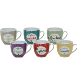 Tazzine da caffè in Porcellana Multicolor