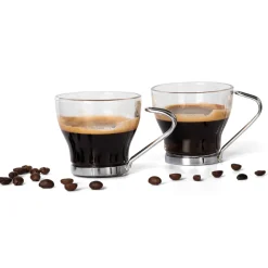 Tazzine da caffè in vetro 6 pezzi