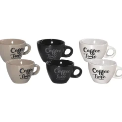 Tazzine da caffè 6 pezzi in stoneware 10 cl