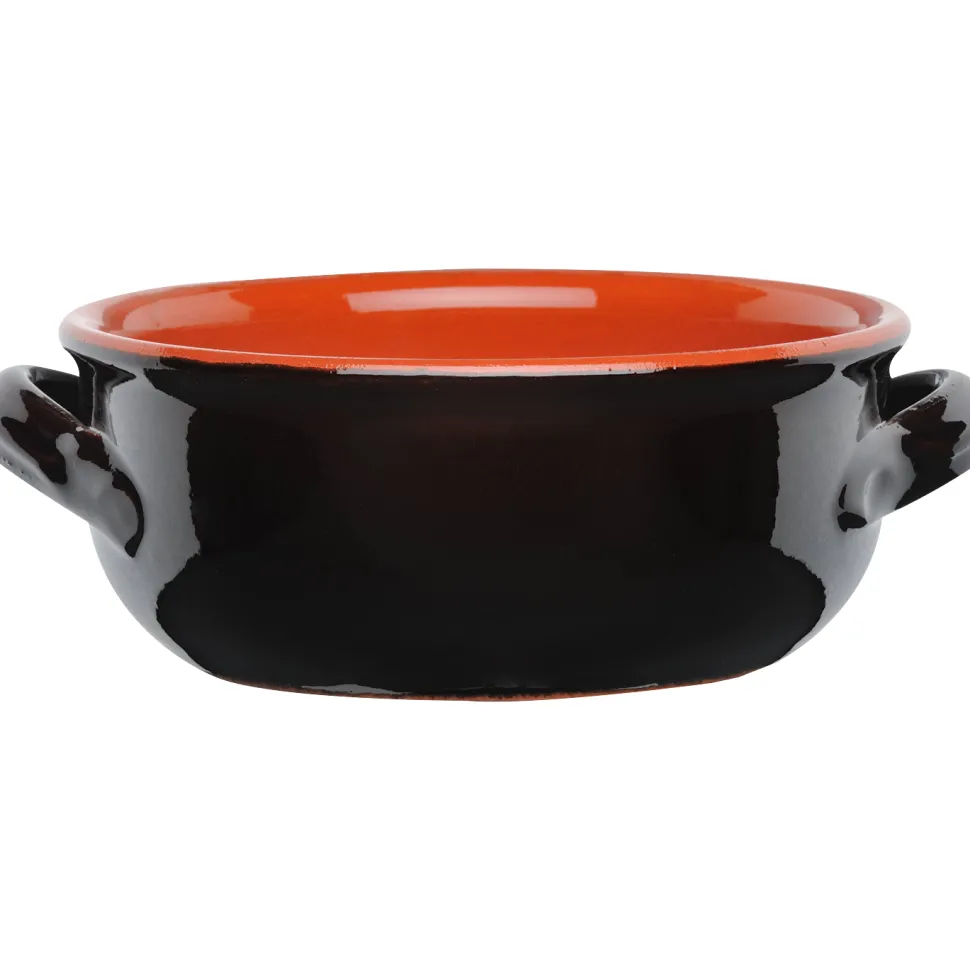 Tegame Alto con 2 Manici in Terracotta Linea Valdelsa 26 cm