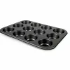 Teglia Antiaderente 12 Stampi in Acciaio Muffin e Cupcake