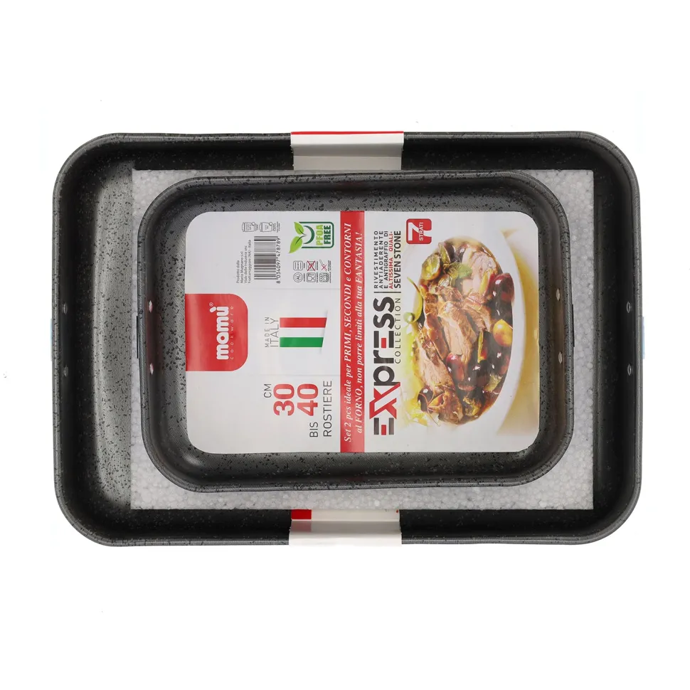 Teglia da forno Rostiere set 2 pezzi Linea Express 30/40 cm