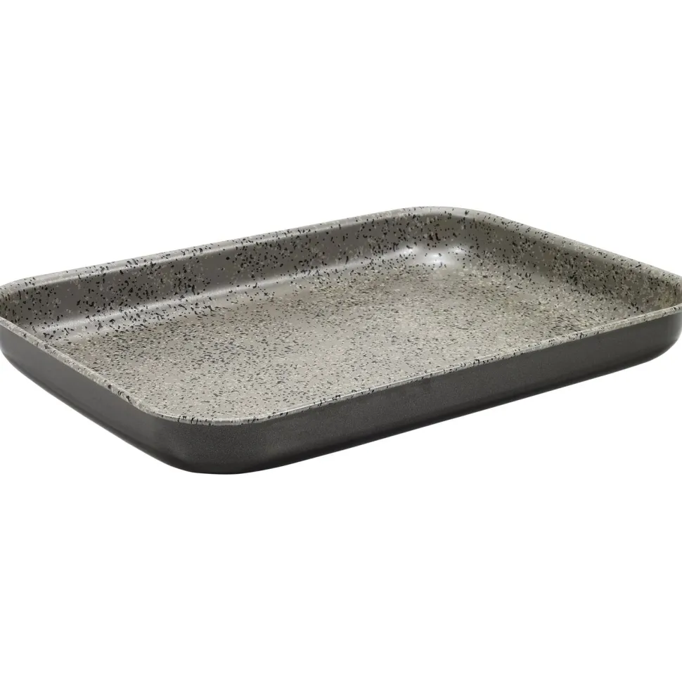 Teglia Rettangolare Bassa in alluminio Linea Happy Rock