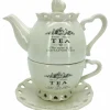 Teiera con tazza in ceramica