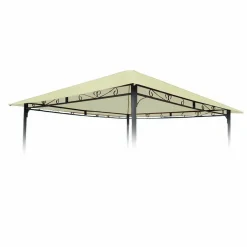 Telo di Ricambio Gazebo Ecru 3x3 metri